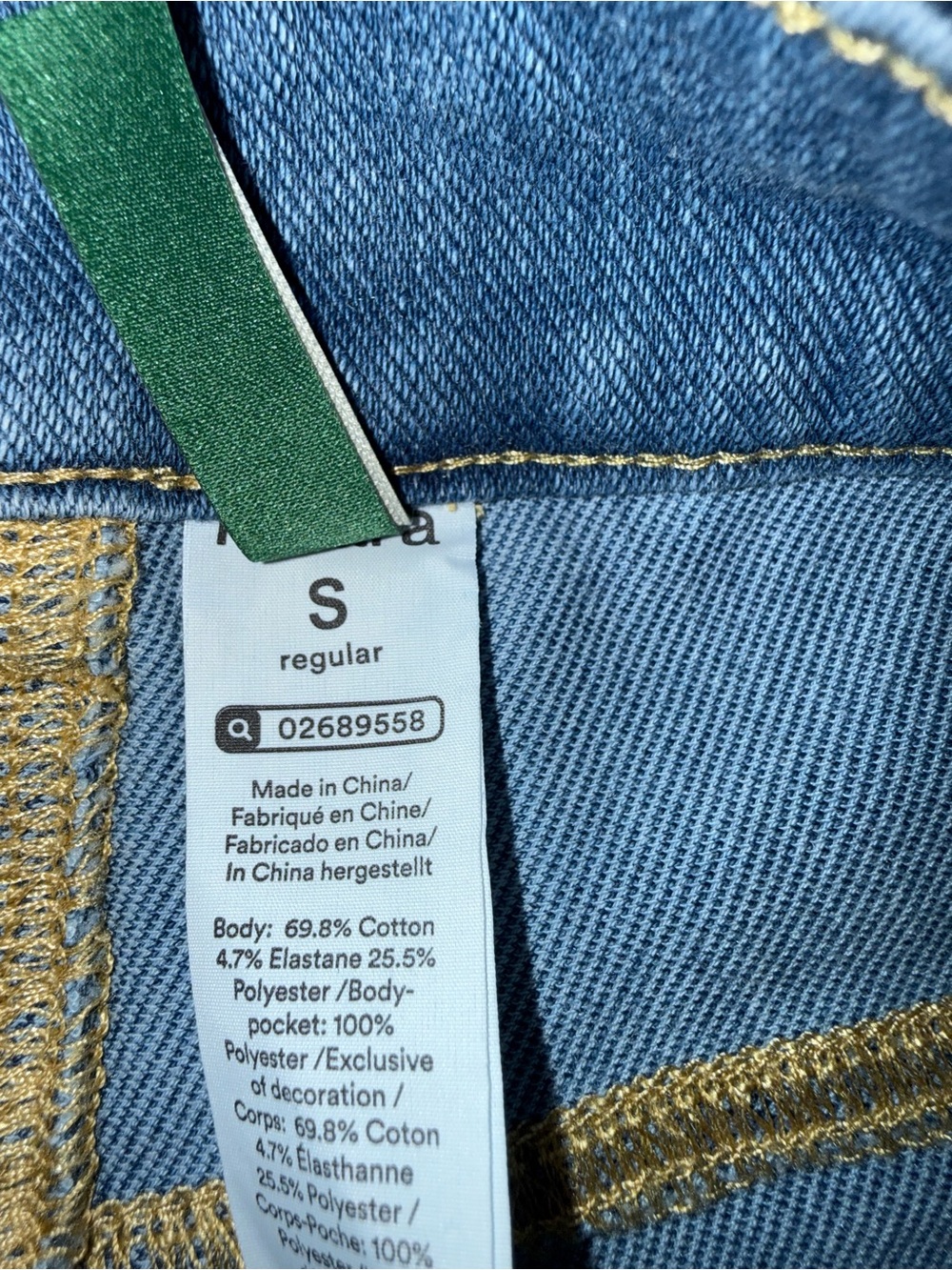 HALARA Light Blue Wide Leg Cuffed Jeans - Picture 3 of 4